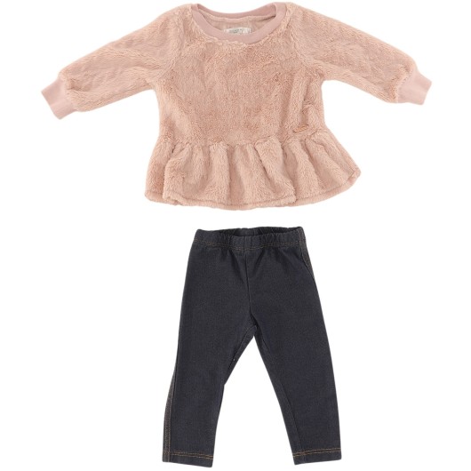 Children's Baby Pink Plush Set 9M