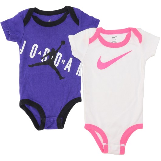 Jordan Nike Girls Onesie Set 3-6M