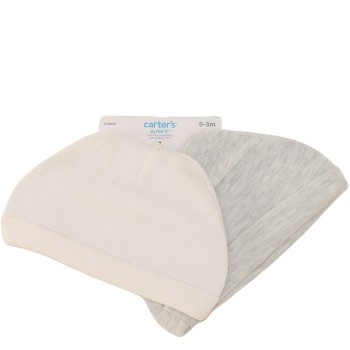 Carter's Gender Neutral Grey/White Beanie Hat