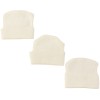 Unbranded Gender Neutral White Beanie Hat