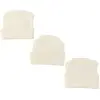 Unbranded Gender Neutral White Beanie Hat