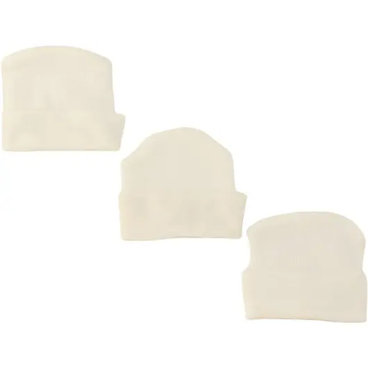 Unbranded Gender Neutral White Beanie Hat