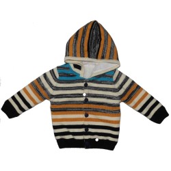 Babyhug Boys Multi-Color Knitted Sweater