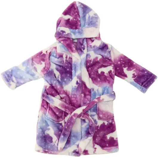 Unbranded Girls Multi-Color Robe