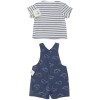 Little Me Boys Blue/White Casual Set