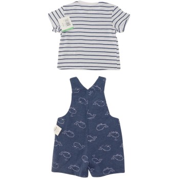 Little Me Boys Blue/White Casual Set Little Me Boys Blue/White Casual Set