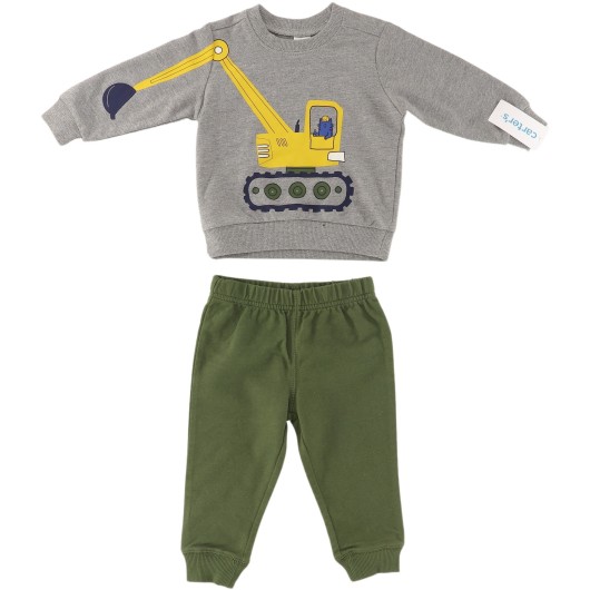 Carter's Boys Grey/Green Set