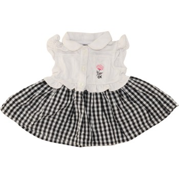 Calvin Klein Girls White/Black Dress