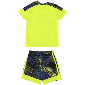 Adidas Boys Yellow/Multi-Color Activewear Set Adidas Boys Yellow/Multi-Color Activewear Set