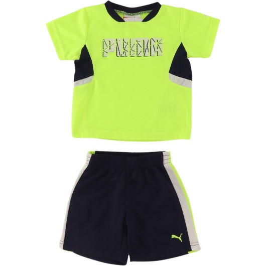 Puma Boys Yellow/Blue Activewear Set