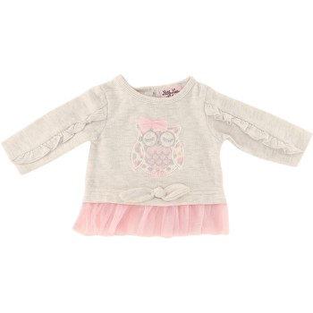 Little Lass Girls Grey Long Sleeve