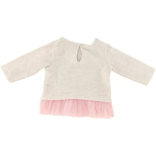 Little Lass Girls Grey Long Sleeve