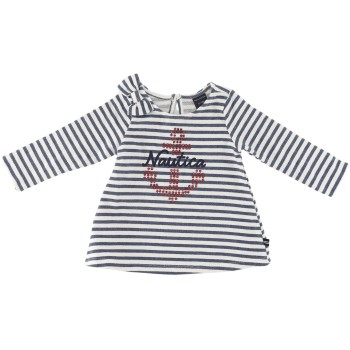Nautica Girls Blue/White Long Sleeve