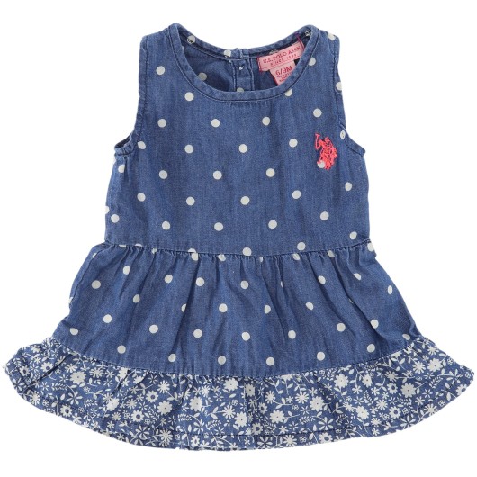 US Polo Assn Girls Blue Dress
