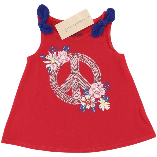 First Impressions Girls Red Short Sleeve