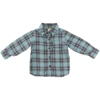 Carter's Girls Blue Plaid Shirt