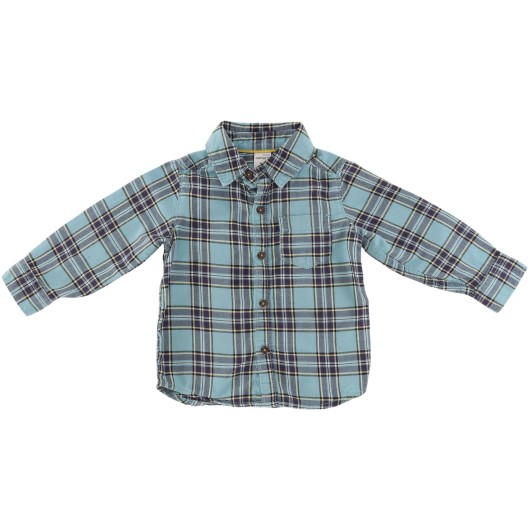 Carter's Girls Blue Plaid Shirt