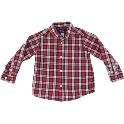 Childrens Place Girls Red/Black Plaid Shirt