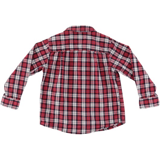 Childrens Place Girls Red/Black Plaid Shirt Childrens Place Girls Red/Black Plaid Shirt