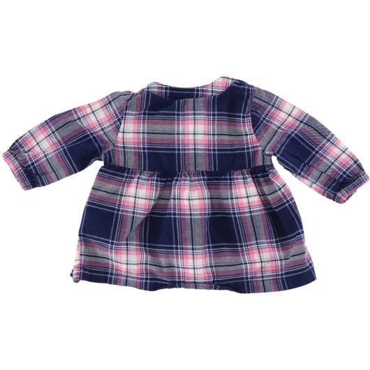 Carter's Girls Blue/Pink Plaid Shirt Carter's Girls Blue/Pink Plaid Shirt