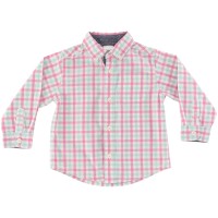 Gymboree Girls Pink/Blue Button Shirt