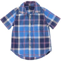 Gap Girls Blue/Pink Plaid Shirt