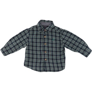 Nautica Gender Neutral Blue/Green Plaid Shirt