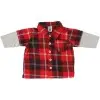 Carter's Gender Neutral Red/Black Plaid Shirt