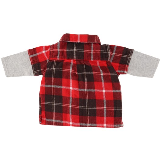 Carter's Gender Neutral Red/Black Plaid Shirt Carter's Gender Neutral Red/Black Plaid Shirt