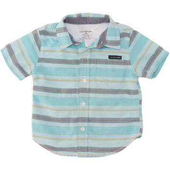 Calvin Klein Boys Blue Button Shirt