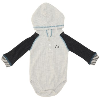 Calvin Klein Gender Neutral Grey Onesie