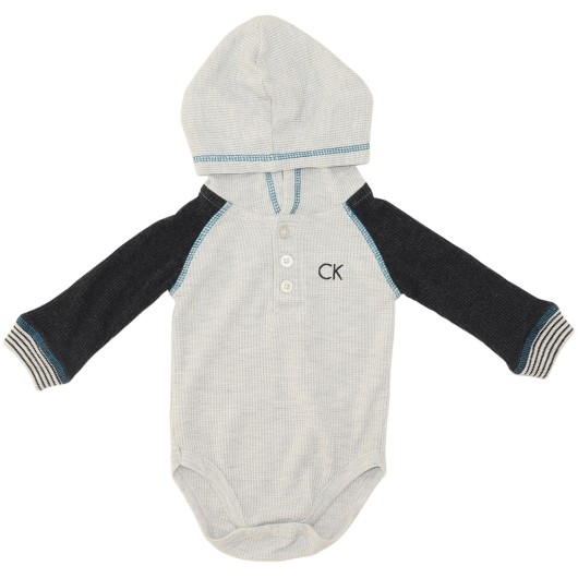 Calvin Klein Gender Neutral Grey Onesie