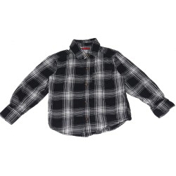 Carter's Boys Black Plaid Shirt