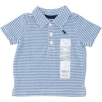 Carter's Boys Blue/White Short Sleeve