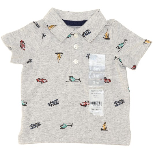 Carter's Boys Grey Short Sleeve
