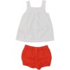 Carter's Girls Orange/White Casual Set