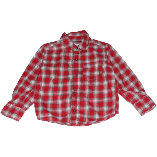 Carter's Boys Red Plaid Shirt