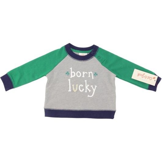 Cat & Jack Boys Grey/Green Long Sleeve