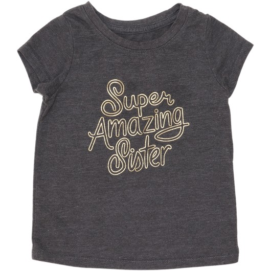 Cat & Jack Girls Grey T-Shirt