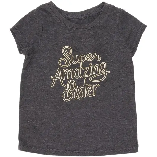 Cat & Jack Girls Grey T-Shirt