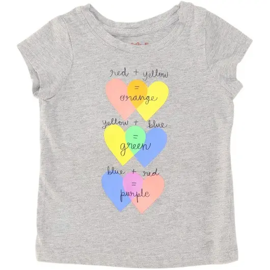 Cat & Jack Girls Grey T-Shirt