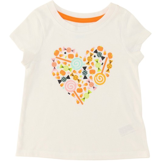 Cat & Jack Girls White T-Shirt