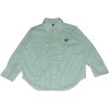 Chaps Boys Green/White Button Shirt