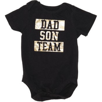 Childrens Place Boys Black Onesie