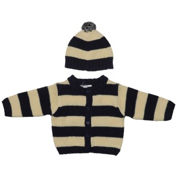 Childrens Place Boys Blue Knitted Sweater