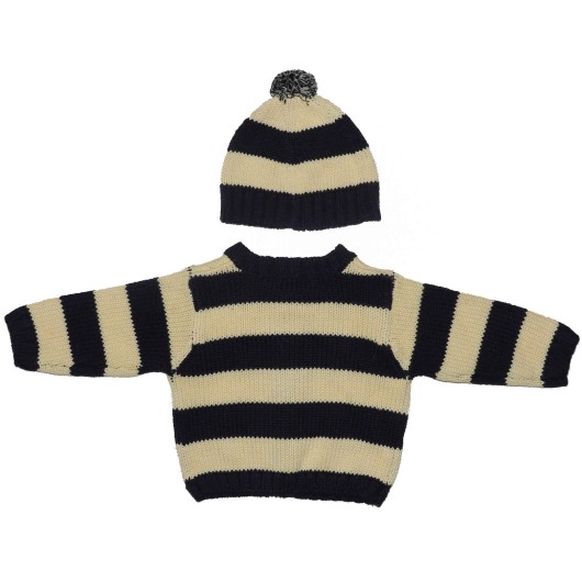 Childrens Place Boys Blue Knitted Sweater Childrens Place Boys Blue Knitted Sweater