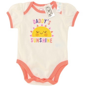 Childrens Place Girls White Onesie