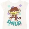 Childrens Place Girls White T-Shirt
