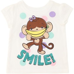 Childrens Place Girls White T-Shirt