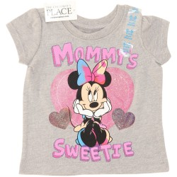 Disney Girls Grey Short Sleeve